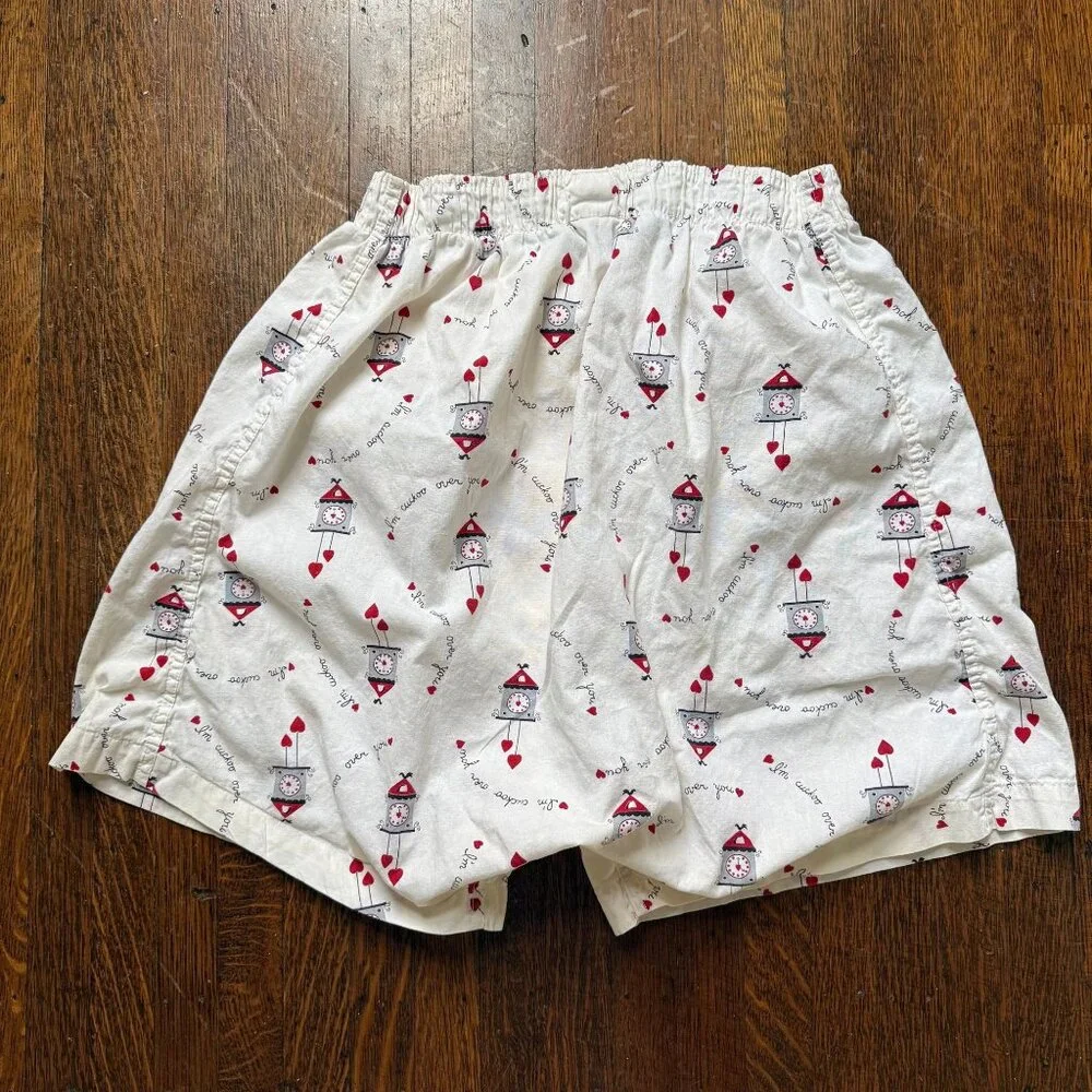 Vintage 1950s Valentine Boxer Shorts, Munsingwear Size 32, Underwear, Pajama